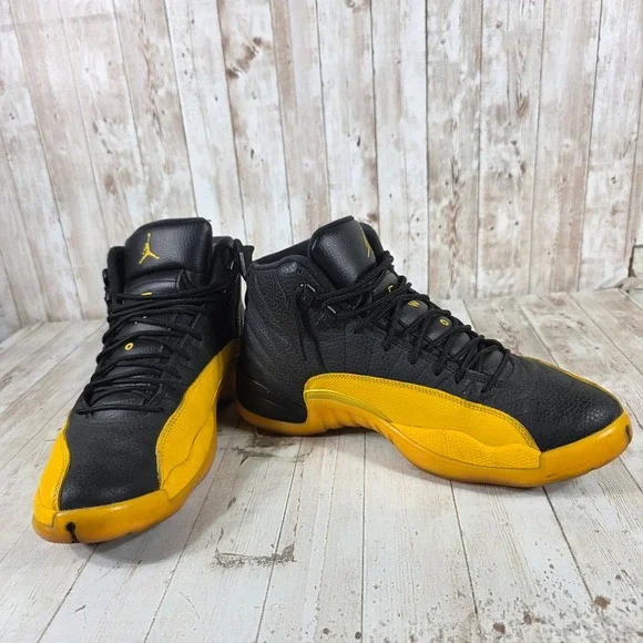 Air Jordan 12 Retro University Gold Black Yellow 130690-070 Mens Size 11.5